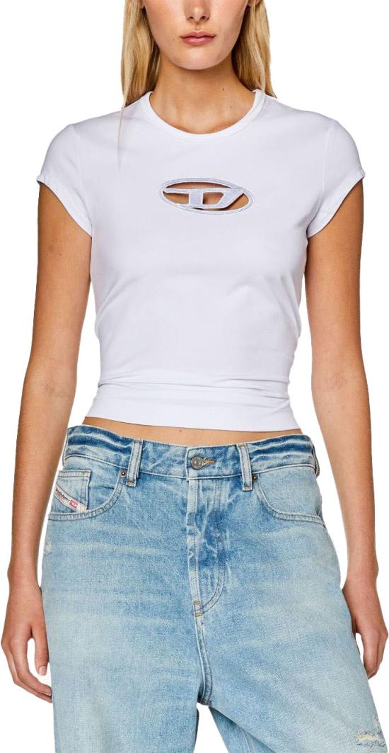  디젤 반팔 티셔츠 A062680AFAA100 WHITE - DIESEL
