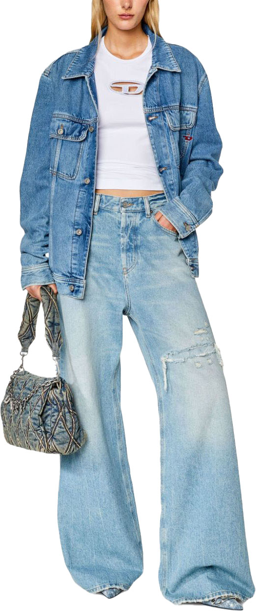  디젤 반팔 티셔츠 A062680AFAA100 WHITE - DIESEL