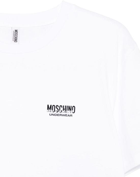 25FW 모스키노 반팔 티셔츠 A070843031001 WHITE - MOSCHINO