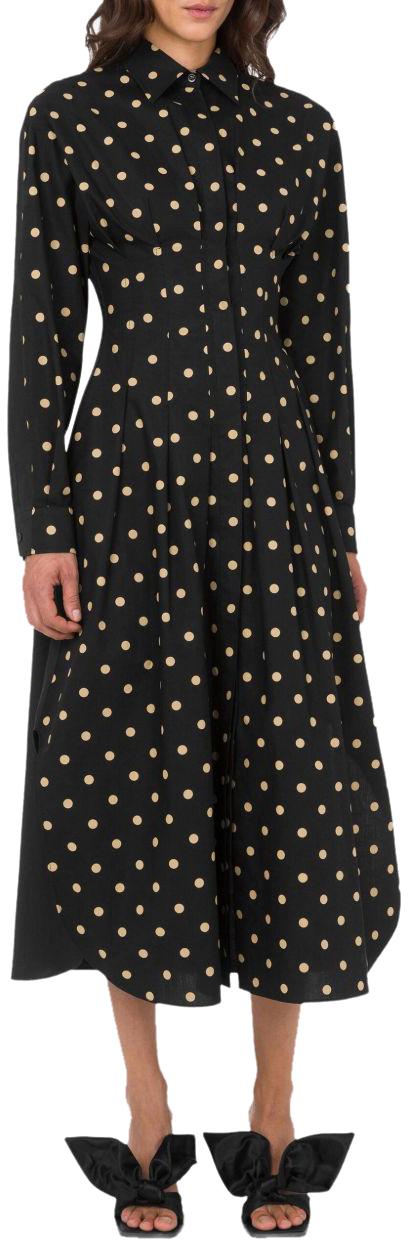 25FW 모스키노 미디 원피스 J041254552555 BLACK - MOSCHINO