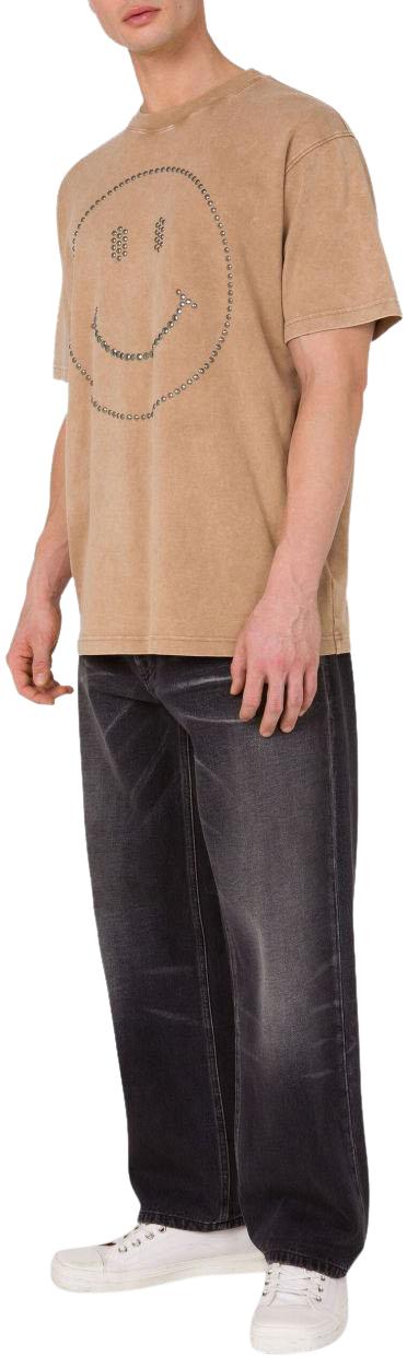 25FW 모스키노 반팔 티셔츠 A070352441084 BROWN - MOSCHINO