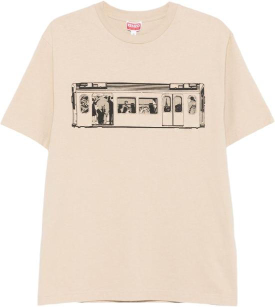 25FW 겐조 반팔 티셔츠 FF65TS2634SG11 BEIGE