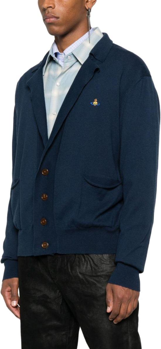 25FW 비비안웨스트우드 스웨터 2701002MY001VK410 BLUE - VIVIENNE WESTWOOD