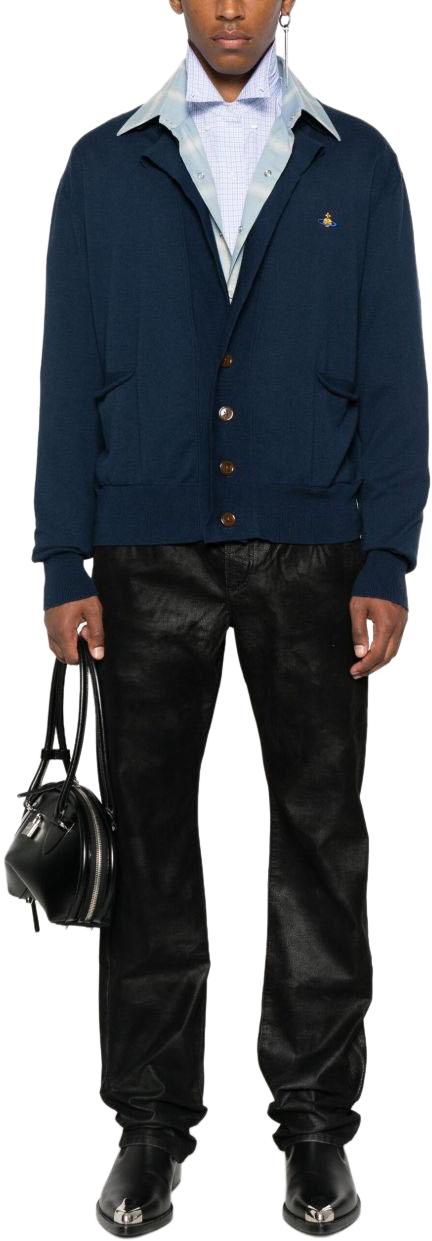 25FW 비비안웨스트우드 스웨터 2701002MY001VK410 BLUE - VIVIENNE WESTWOOD