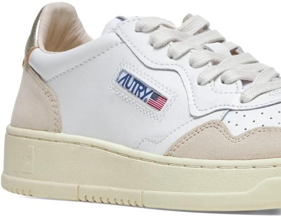 26SS 오트리 메달리스트 로우 레더 스니커즈 AULWLS75 WHITE - AUTRY