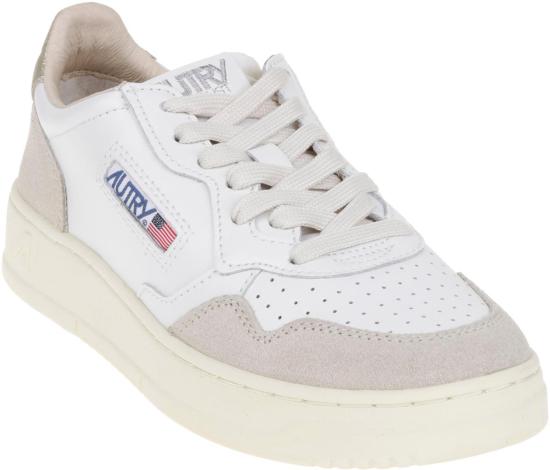 26SS 오트리 메달리스트 로우 레더 스니커즈 AULWLS75 WHITE - AUTRY