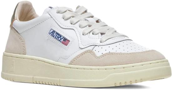 26SS 오트리 메달리스트 로우 레더 스니커즈 AULWLS75 WHITE - AUTRY