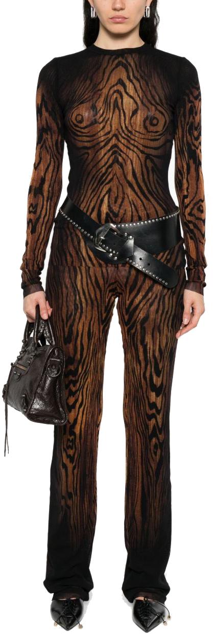 25FW 장 폴 고티에 긴팔 티셔츠 TO335M002P0060 BLACK - JEAN PAUL GAULTIER