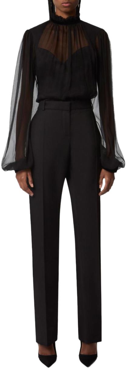 25FW 니나리찌 블라우스 25ACTO023SE1400U9000 BLACK - NINA RICCI