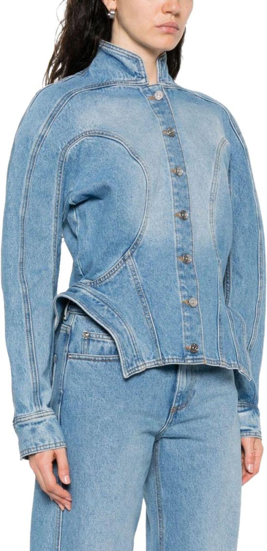 25FW 뮈글러 코트 25F6VE04692116048 BLUE - MUGLER