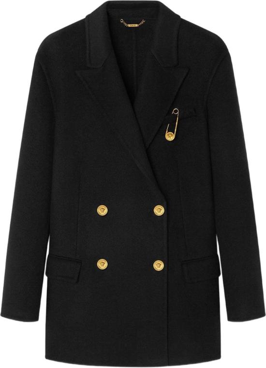 25FW 베르사체 트렌치 코트 10209711A154001B000 BLACK