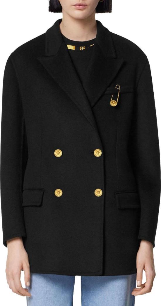 25FW 베르사체 트렌치 코트 10209711A154001B000 BLACK - VERSACE