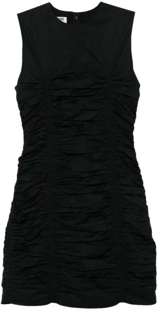 25FW 모스키노 미디 원피스 V042055310555 BLACK