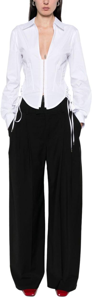 25FW 뮈글러 긴팔 티셔츠 25F1TO076420101000 WHITE - MUGLER