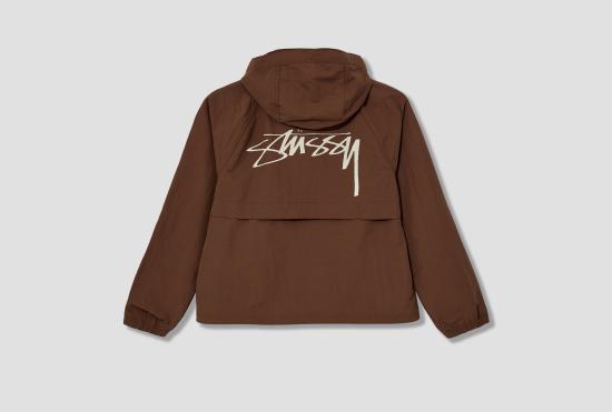 25FW 스투시 자켓 나일론 비치 쉘 115893 브라운 - STUSSY