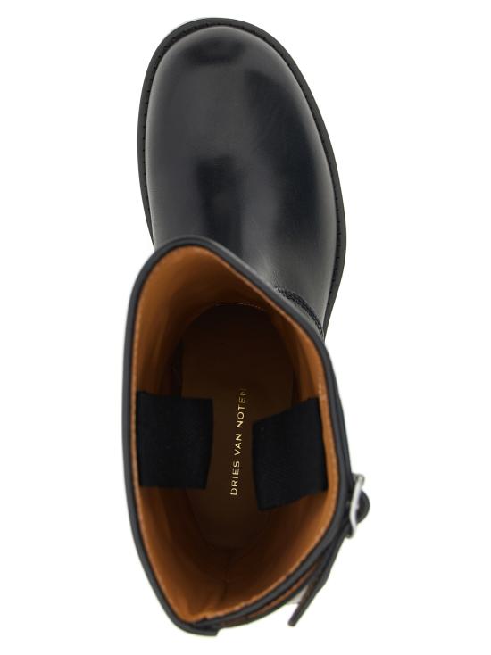 25FW 드리스 반 노튼 부츠 252021700105900 Black - DRIES VAN NOTEN