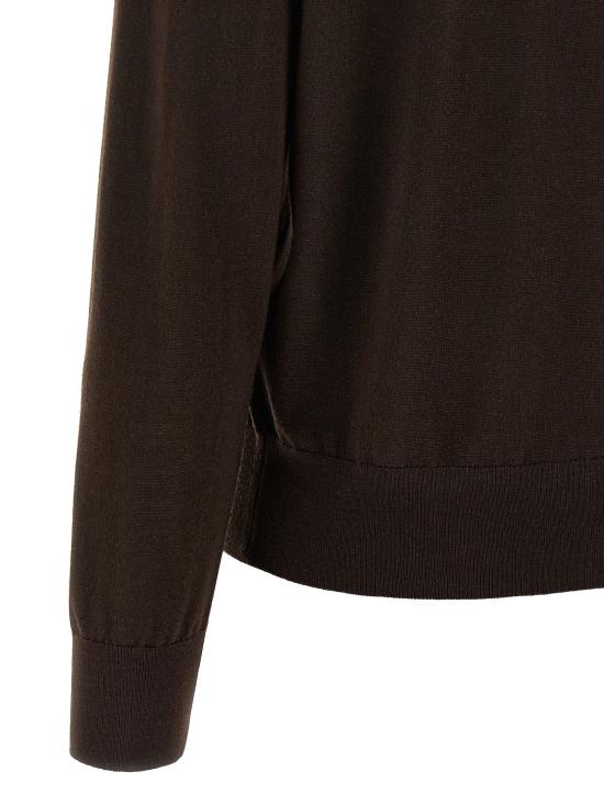 25FW 드리스 반 노튼 폴로 티셔츠 2520112032700704 Brown - DRIES VAN NOTEN