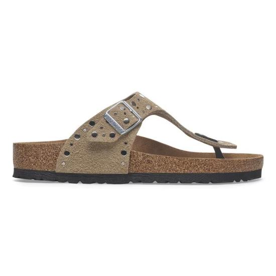 25SS 버켄스탁 뮬/슬리퍼 GIZEH RIVET 1029388 TAUPE Beige - BIRKENSTOCK