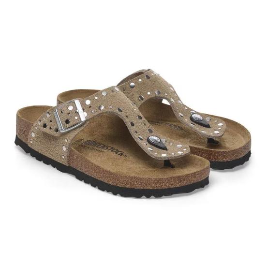 25SS 버켄스탁 뮬/슬리퍼 GIZEH RIVET 1029388 TAUPE Beige