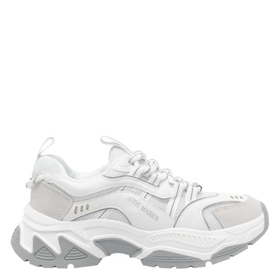 25FW 스티브매든 스니커즈 ANIMATES WHITE GREY White