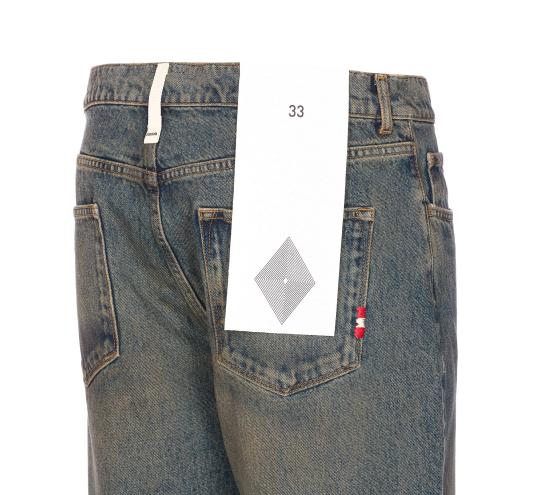 25FW 아미시 데님 팬츠 AMU001 D4363008C0999 Blue - AMISH