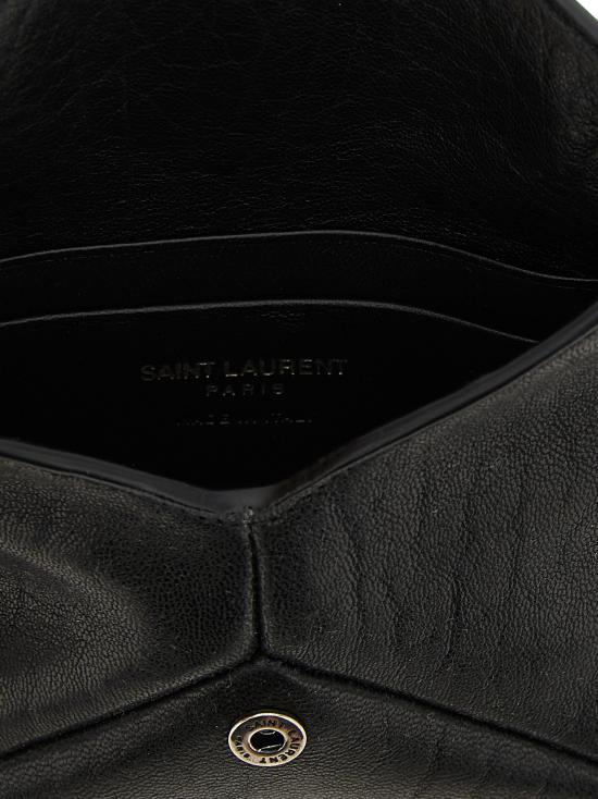25FW 생로랑 카산드라 엔벨로프 클러치 844658AACIA1000 Black - SAINT LAURENT