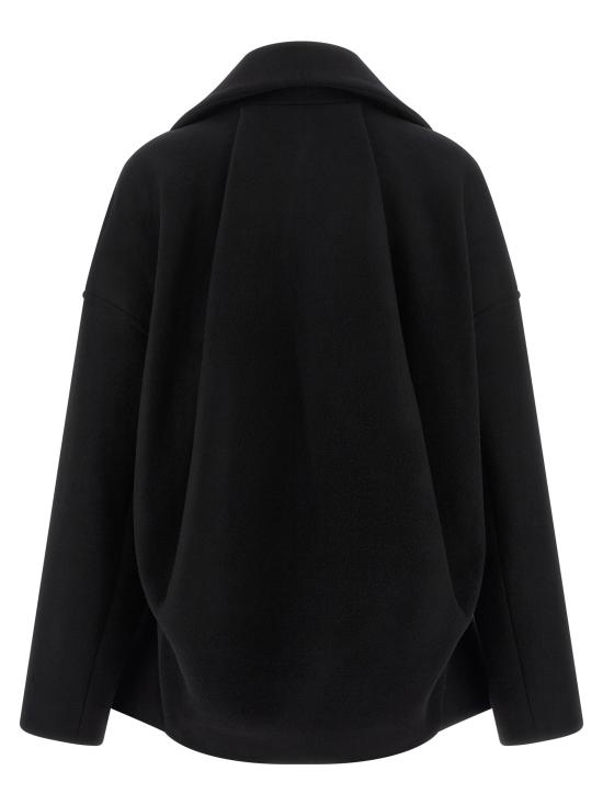 25FW 릭 오웬스 트렌치 코트 RO02E4752WSF09 Black - RICK OWENS