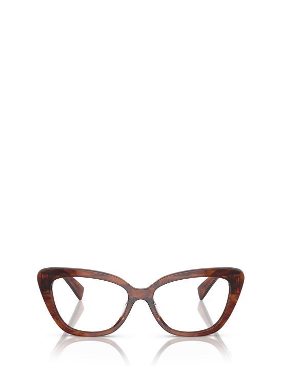 26FW 미우미우 안경 MU 05VV 11Q1O1 STRIPED TOBACCO