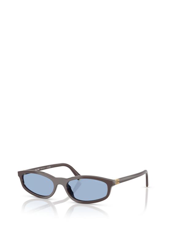 26FW 미우미우 타원형 프레임 선글라스 MU A06S 22C60O MOKA - MIU MIU
