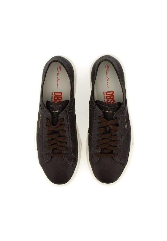 25SS 산토니 스니커즈 MBGT21967PNNTSIW T50 BROWN - SANTONI