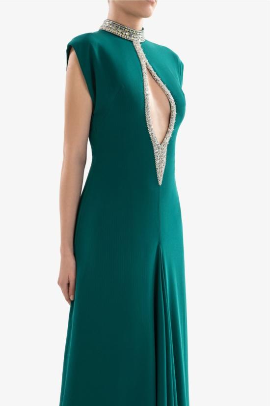  사이드 코베이시 롱 원피스 크리스탈 장식 롱 드레스 - SAIID KOBEISY
