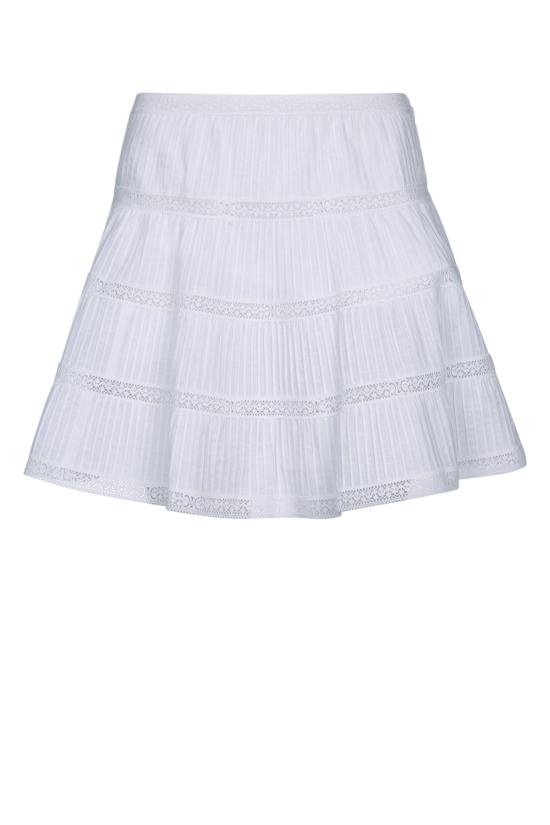 25SS 셀린느 숏 스커트 RJ000658R 01BC White