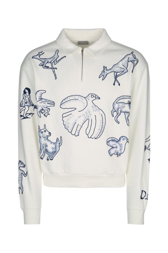 25SS 디올 후드 티셔츠 583J604A3000 085 WHIMWHITE