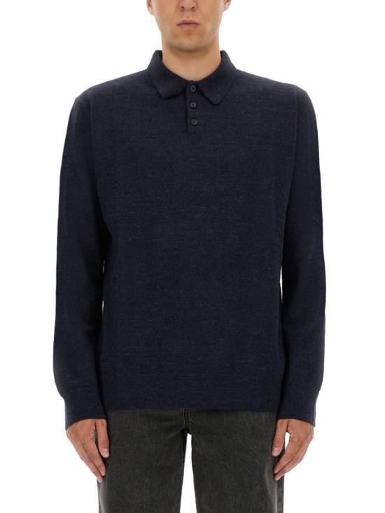 25FW 마르지엘라 엘보 패치 폴로 니트 S50GL0061 M13098511M Blue