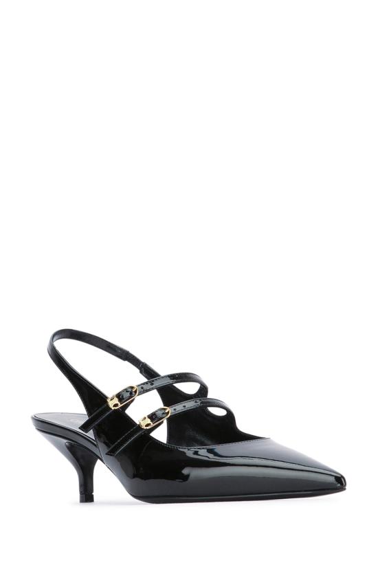 25SS 셀린느 주디 더블 스트랩 페이턴트 카프스킨 메리 제인 슬링백  362324582C 38NO Black - CELINE