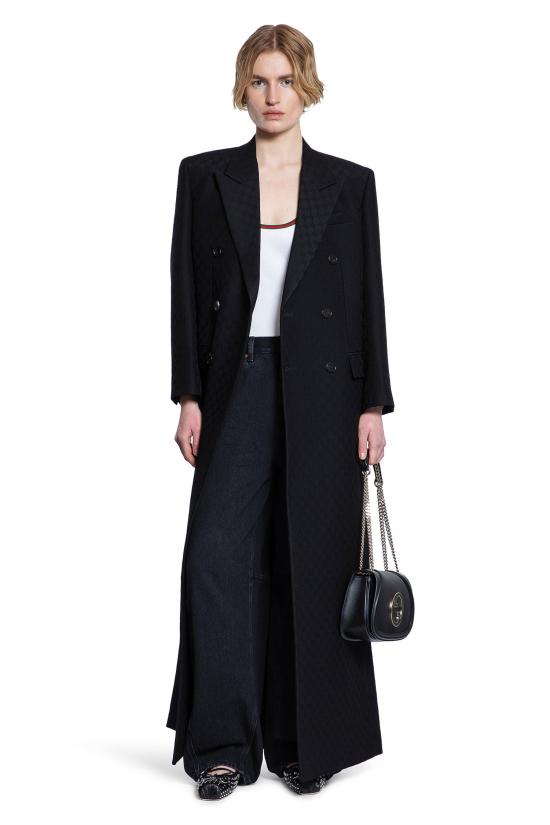 25SS 구찌 코트 830840Z7APD 1000 Black - GUCCI