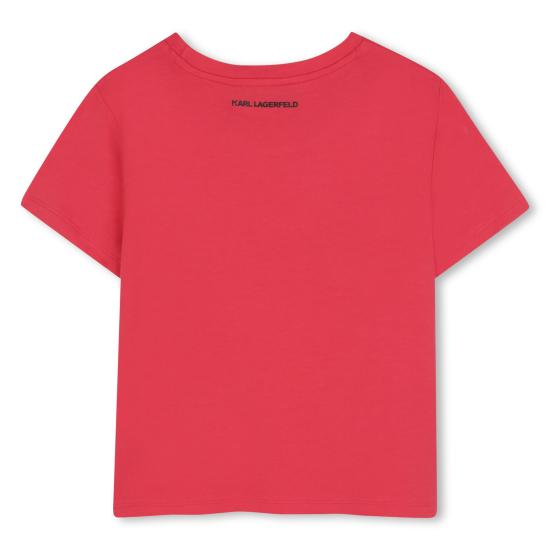 25FW [키즈] 칼라거펠트 티셔츠 Z30942 98A Red - KARL LAGERFELD