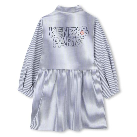 25FW [키즈] 겐조 원피스 K61336 780 Clear Blue - KENZO