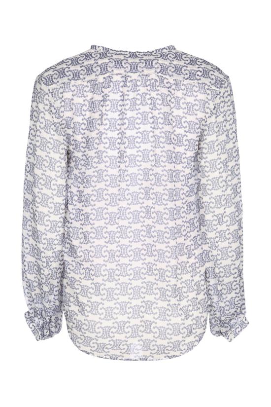 25FW 셀린느 블라우스 2C97A0809 GAR3 CREAMINDIGO - CELINE