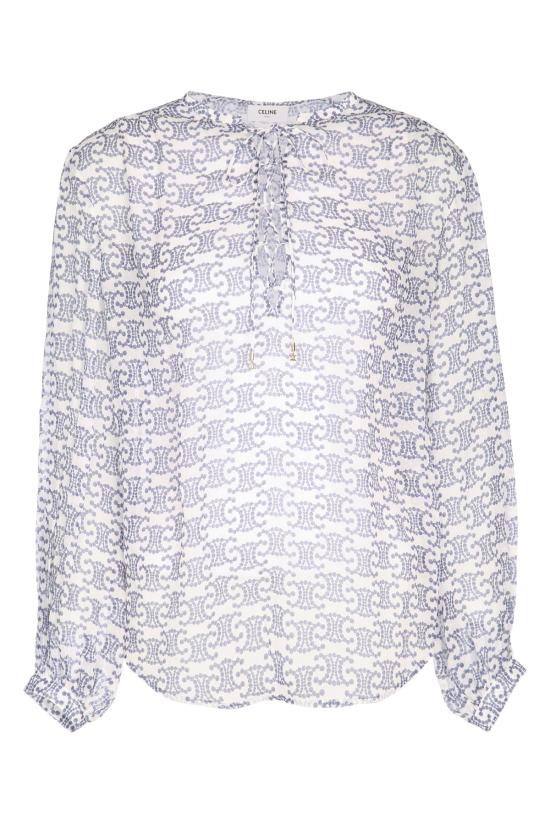 25FW 셀린느 블라우스 2C97A0809 GAR3 CREAMINDIGO