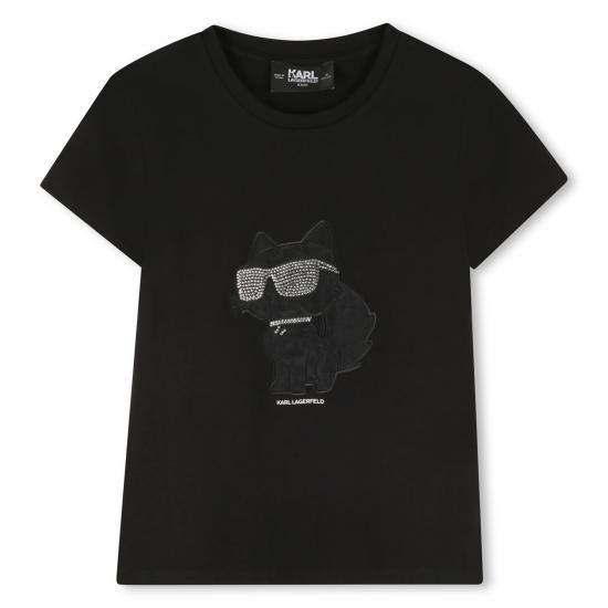 25FW [키즈] 칼라거펠트 티셔츠 Z30945 09B Black