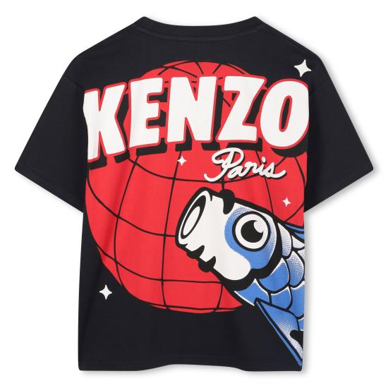 25FW [키즈] 겐조 티셔츠 K61492 845 Blue - KENZO