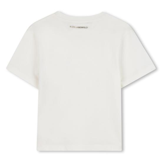 25FW [키즈] 칼라거펠트 티셔츠 Z30946 195 Cream - KARL LAGERFELD
