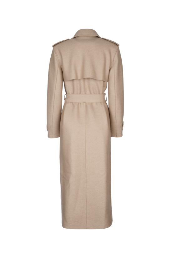 25FW 해리스와프런던 롱 더블 트렌치 코트 AA1343MLK 120 ALMOND - HARRIS WHARF LONDON