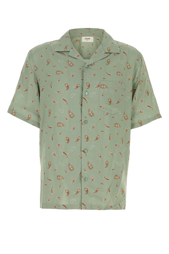 25FW 셀린느 긴팔 셔츠 2C9460N26 GBH0 SAGECREAMTOBACCO