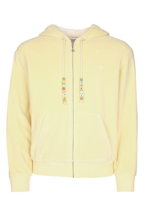 25FW 셀린느 후드 티셔츠 RY0GC0F09 11PH PALEYELLOWOFFWHITE
