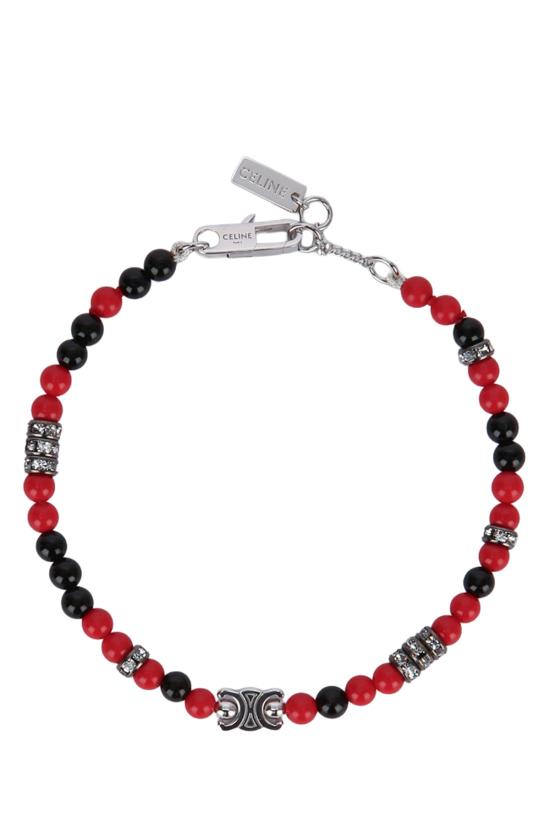 25FW 셀린느 브레이슬릿 461OU6OGB 27SR RedBlackSilver