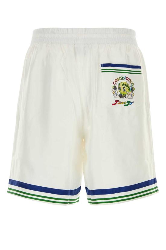 25FW 카사블랑카 숏팬츠 MAW25TR01201 TENNISMASCOT White - CASABLANCA