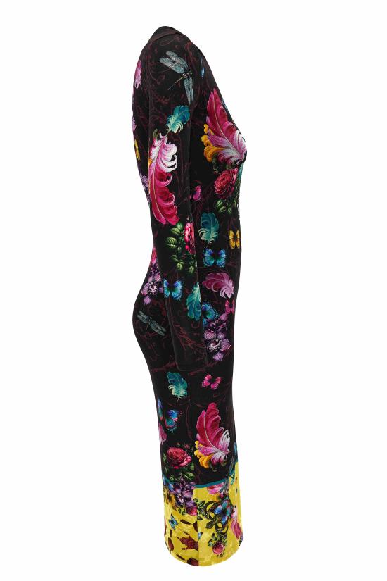 25FW 베르사체 미디 원피스 79HAO9P0 JS491U39 Black - VERSACE