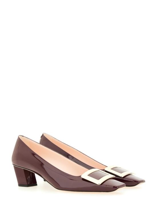 25FW 로저비비에 벨 비비어 펌프스 힐 RVW00600920D1 PR802 Burgundy - ROGER VIVIER